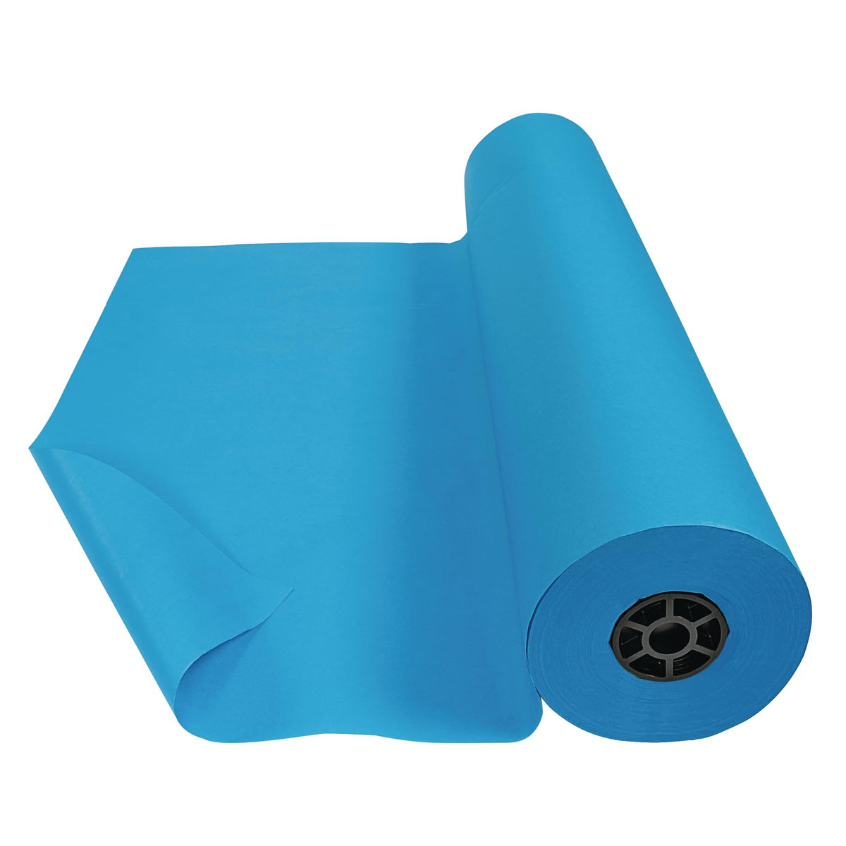 Colorations Arts and Crafts Paper Roll, 36" x 1000', Aqua, Dual Surface, Markers, Wall Art, Bulletin Board Paper, Kids Crafts