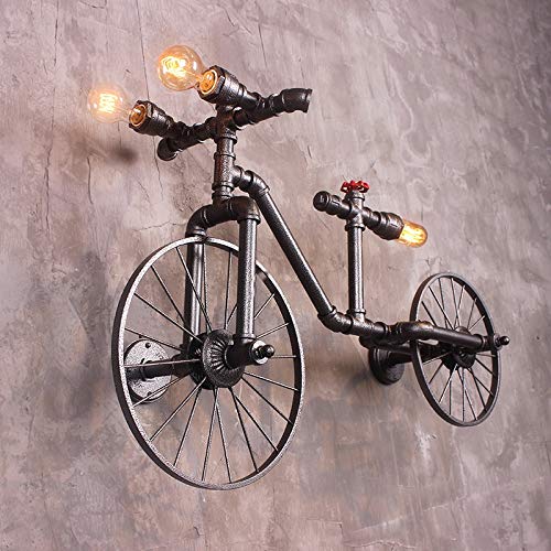 Chandelier, Creative Retro Bicycle Chandelier Industrial Wind Iron Art Craft Light Restaurant/bar/Cafe Decorative Light