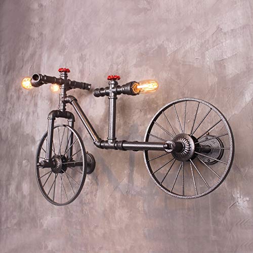 Chandelier, Creative Retro Bicycle Chandelier Industrial Wind Iron Art Craft Light Restaurant/bar/Cafe Decorative Light