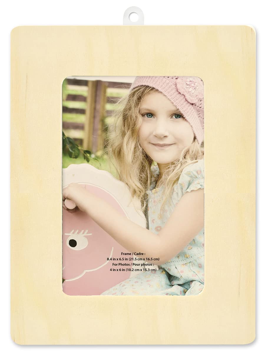 48 Pack Unfinished Wood Frames Natural Wood Frame DIY Picture Frame Wood Crafts to Paint Picture Frame Craft Picture Frames DIY Frame Kit Craft Wood Craft Supplies for Adults Art Frames