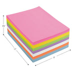 Colorations Bright Construction Paper Smart Pack - (Pack of 6)