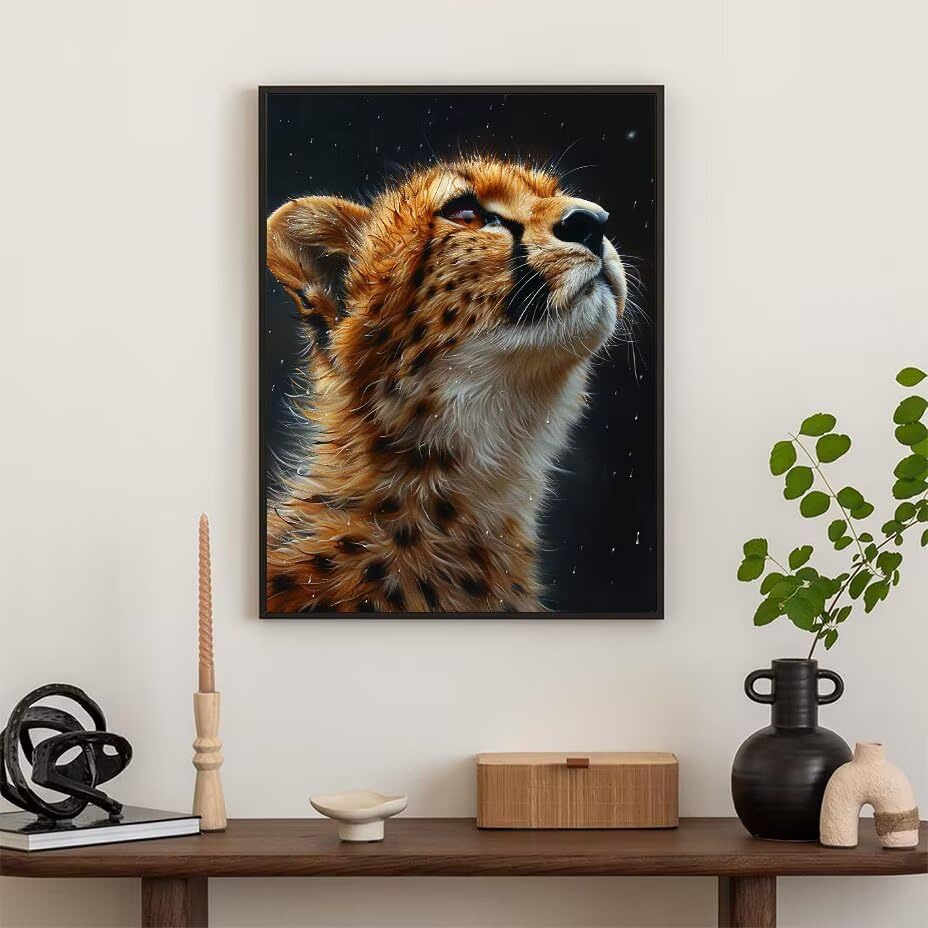 Diamond Painting Kit Adults Leopard Diamond Paintings 35x47 Inch 2-4YKR2