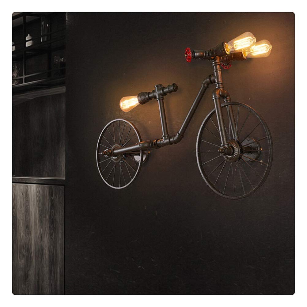 Chandelier, Creative Retro Bicycle Chandelier Industrial Wind Iron Art Craft Light Restaurant/bar/Cafe Decorative Light