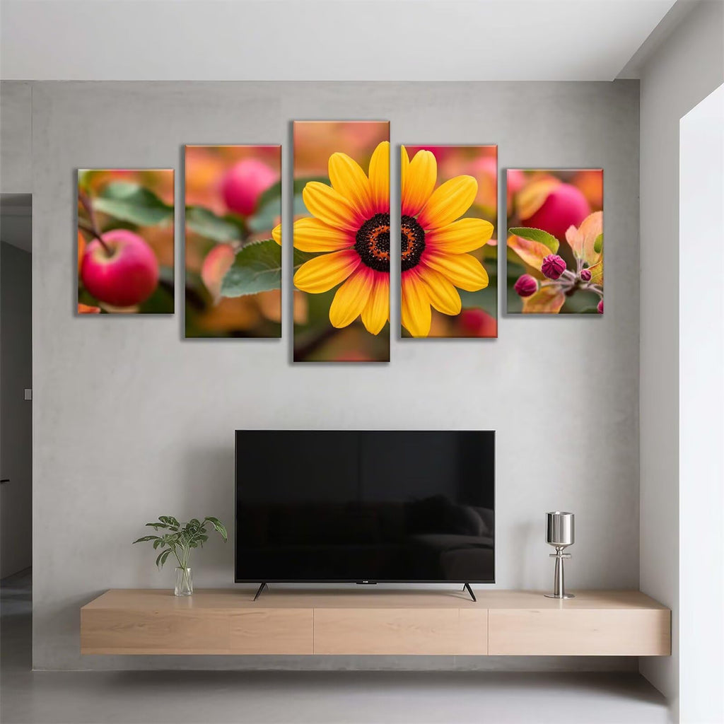 5 Pack Diamond Painting Kits Fruit Flower Large Diamond Painting Kits for Adults, Crystal Rhinestone Gems Arts and Crafts, DIY Full Drill Embroidery Paintings, Home Decor 250x150cm/100x60in q-2330