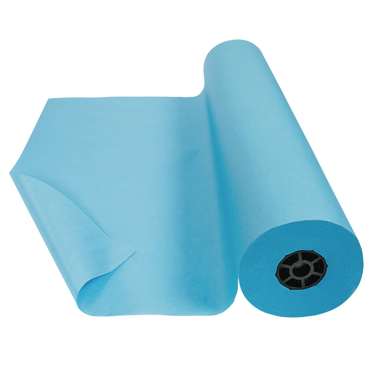Colorations Arts and Crafts Paper Roll, 36" x 1000', Aqua, Dual Surface, Markers, Wall Art, Bulletin Board Paper, Kids Crafts