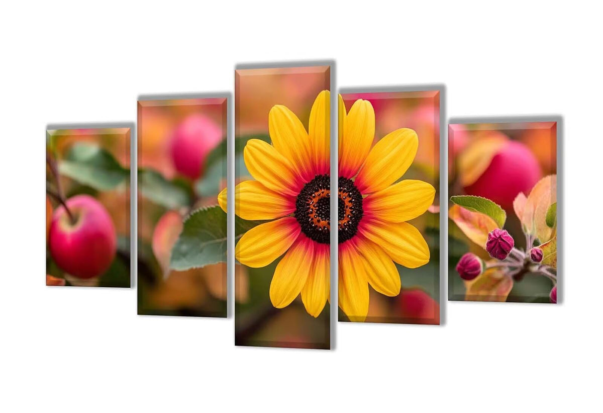 5 Pack Diamond Painting Kits Fruit Flower Large Diamond Painting Kits for Adults, Crystal Rhinestone Gems Arts and Crafts, DIY Full Drill Embroidery Paintings, Home Decor 250x150cm/100x60in q-2330