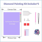 5 Pack Diamond Painting Kits Sea Turtles Landscape Large Diamond Painting Kits for Adults, Crystal Gems Arts and Crafts, DIY Full Drill Embroidery Paintings, for Home Decor 300x180cm/120x78in q-10868