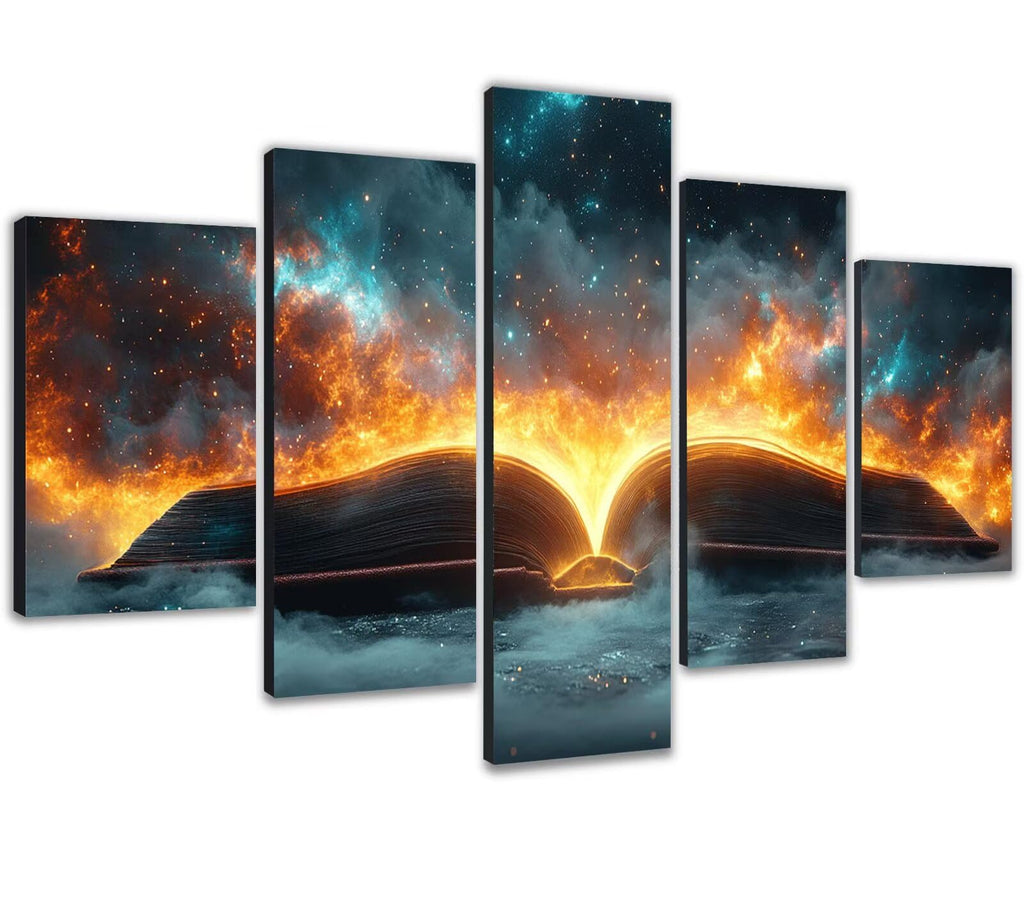 Diamond Painting Kit Book Diamond Art Kits for Adults Fantasy Full Drill Diamond Dots Crystal Rhinestone Gems Arts and Crafts for Home Wall Decor Gifts for Women Teenage Girls 59x118in 5 Panel 0b-100