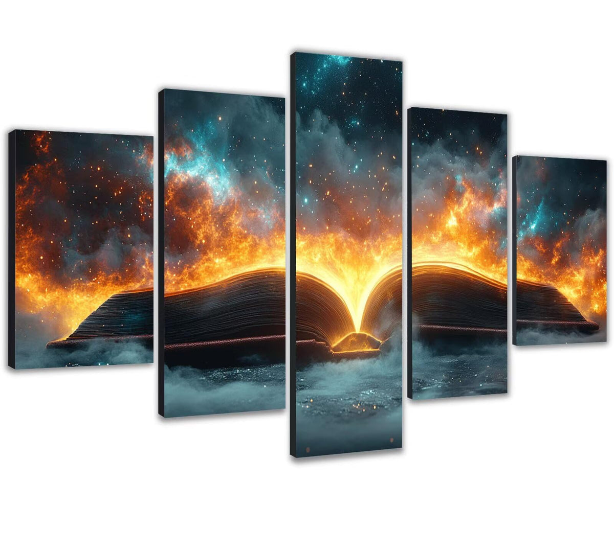 Diamond Painting Kit Book Diamond Art Kits for Adults Fantasy Full Drill Diamond Dots Crystal Rhinestone Gems Arts and Crafts for Home Wall Decor Gifts for Women Teenage Girls 59x118in 5 Panel 0b-100