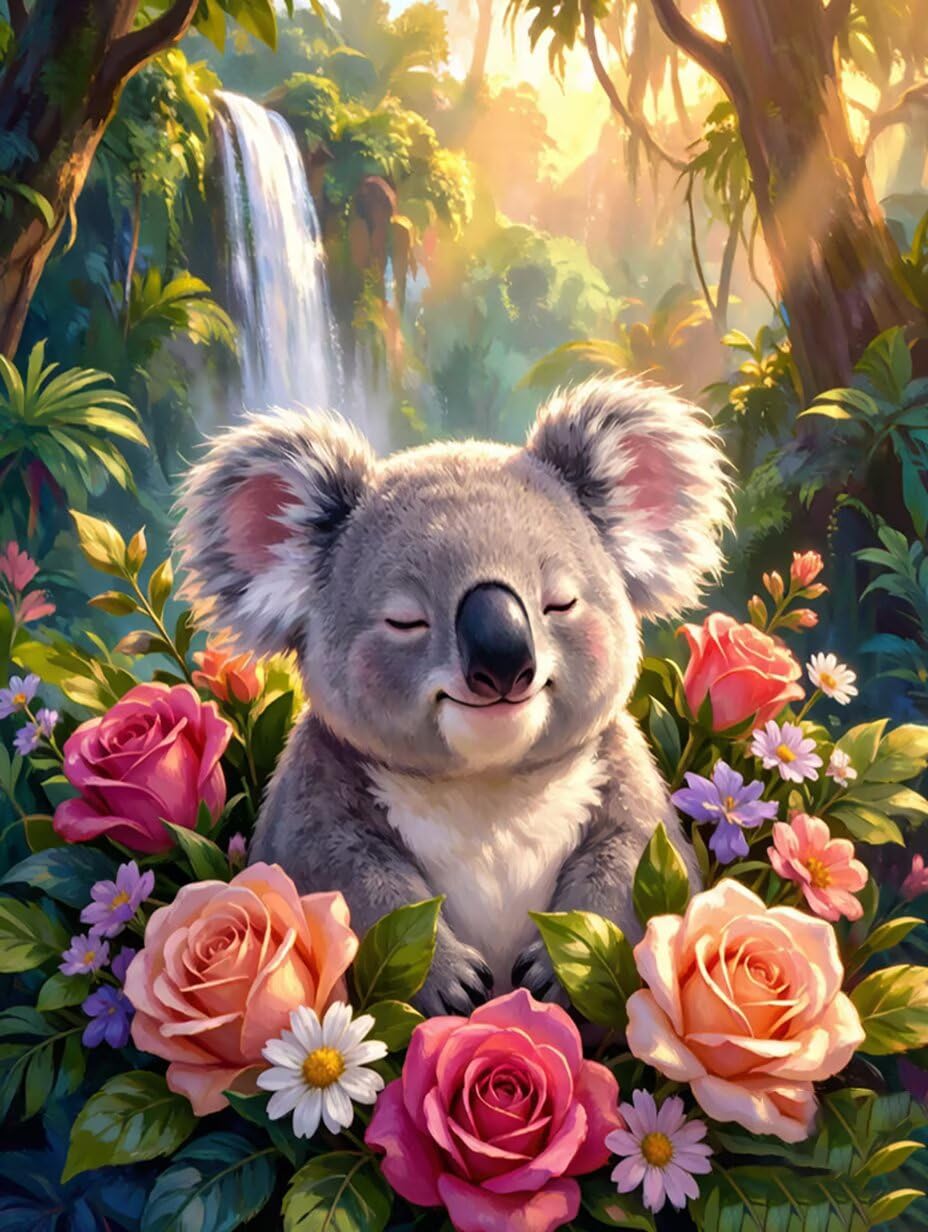 Diamond Painting Kit for Adults Animal Diamond Paintings 35x47 Inch 6-P4F4O
