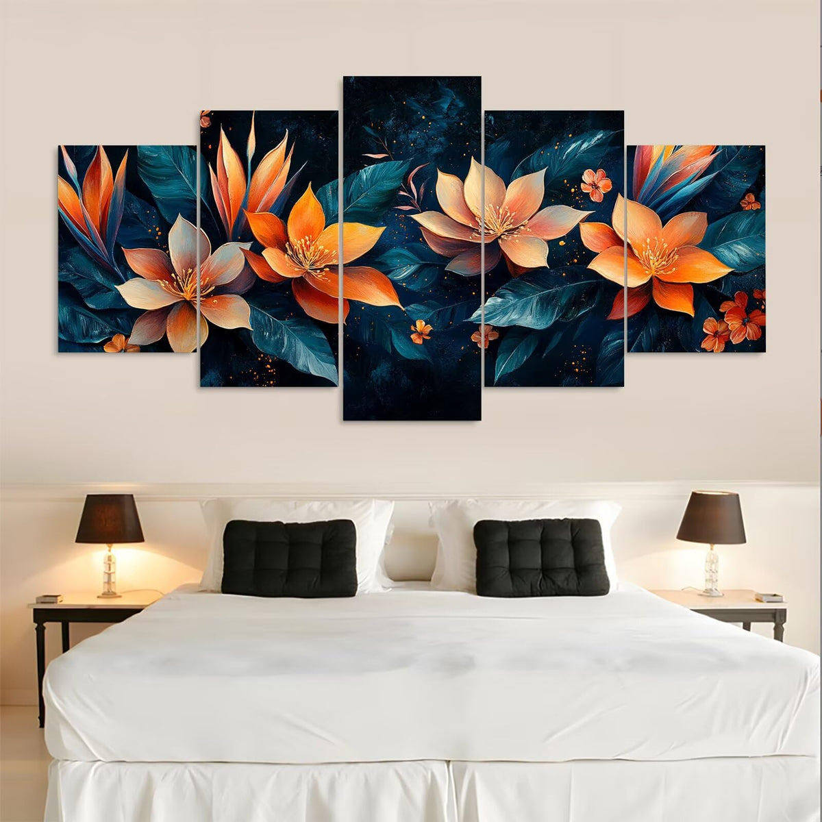 Diamond Painting Kit Flower Diamond Art Kits for Adults Tropical Full Drill Diamond Dots Crystal Rhinestone Gems Arts and Crafts for Home Decor Gifts for Women Teenage Girls 59x118in 5 Panel 0b-652