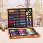 Art Supplies, 150 Pieces Wooden Art Set Crafts Drawing Painting Kit, Portable Art Case Art Kit Includes Crayons, Oil Pastels, Colored Pencils, Sketch Pencils, Paint Brush
