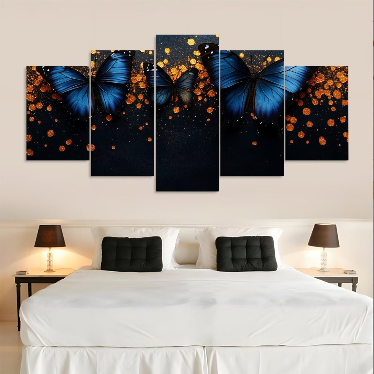 Diamond Painting Kit Butterfly Diamond Art Kits for Adults Fantasy 2 Full Drill Diamond Dots Crystal Gems Arts and Crafts for Home Wall Decor Gifts for Women Teenage Girls 59x118in 5 Panel 0b-1428