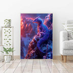 Diamond Art Lizard Diamond Painting Animal Dimond Art Painting for Adults Beginners, 5D Crystal Gem Crafts Mosaic Kits for Adults Hobbies for Women Gifts, Room Decor, 36 x 48 Inch Canvas -zjn25065B