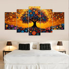 Diamond Painting Kit Abstract Diamond Art Kits for Adults Tree 2 Full Drill Diamond Dots Crystal Rhinestone Gems Arts and Crafts for Home Decor Gifts for Women Teenage Girls 59x118in 5 Panel 0b-1140