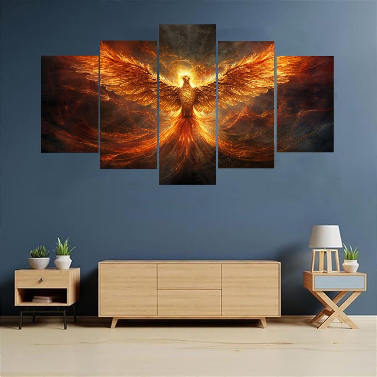 Diamond Art Train Tree 5D Diamond Painting 5 Panel Large Diamond Painting Kits, Paint by Numbers Kit for Adults Beginners Arts & Crafts for Home Wall Art Painting Decor 250x150cm/100x60in E-4555
