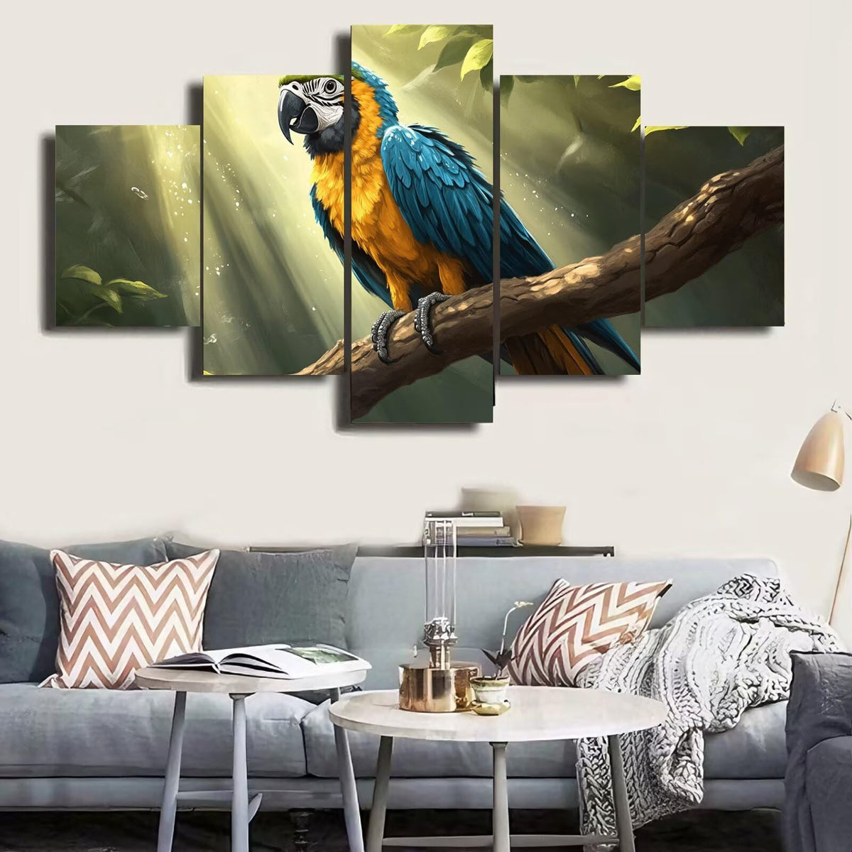 Diamond Painting Kit Bird Diamond Art Kits for Adults Animal Full Drill Diamond Dots Crystal Rhinestone Gems Arts and Crafts for Home Wall Decor Gifts for Women Teenage Girls 59x118in 5 Panel 0b-904