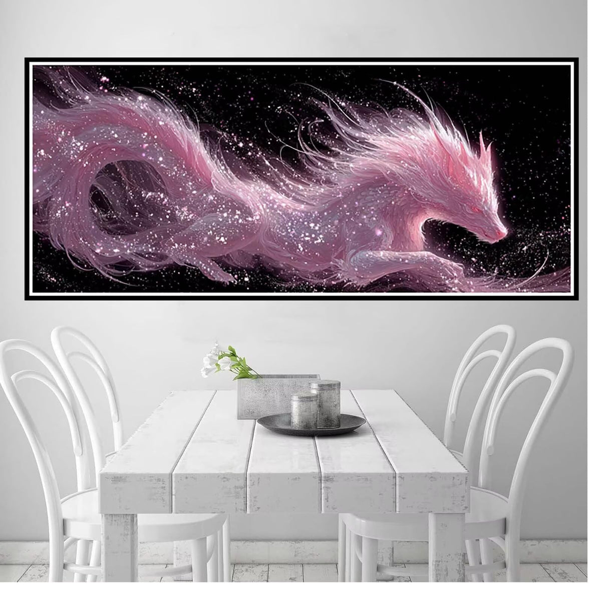 Animal Diamond Painting Kit, Dream Diamond Art Kits for Adults Beginner 5D DIY Full Drill Round Rhinestone Gem Art Crafts for Adults with Complete Tools for Home Decor, Gifts 36x72inch -yym26035Y