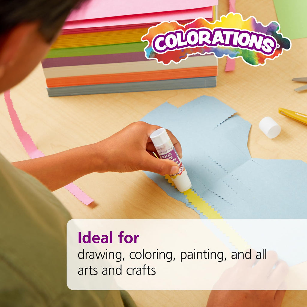 Colorations Bright Construction Paper Smart Pack - (Pack of 6)