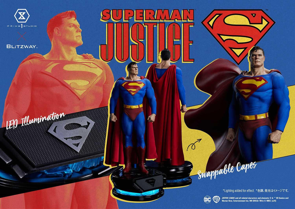 DC Comics Premium Masterline Series 1/4 Superman Justice Comics Statue 57 cm