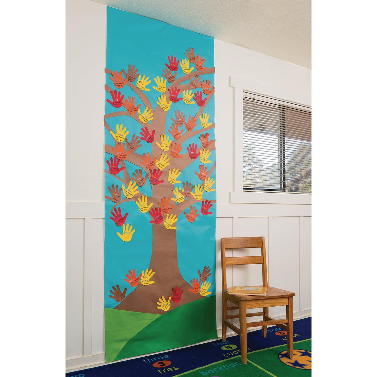 Colorations Arts and Crafts Paper Roll, 36" x 1000', Aqua, Dual Surface, Markers, Wall Art, Bulletin Board Paper, Kids Crafts