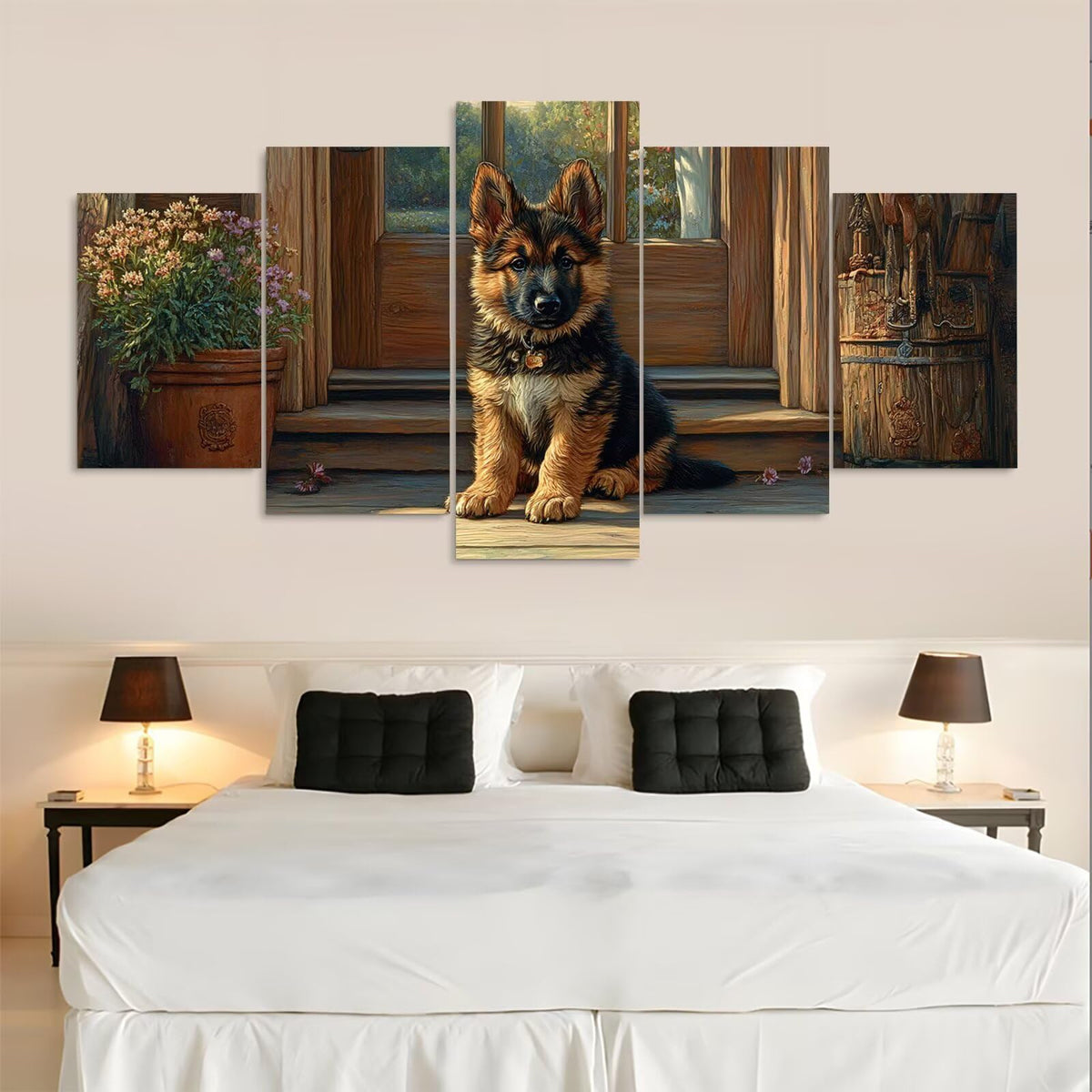 Diamond Painting Kit Dog Diamond Art Kits for Adults Animal Full Drill Diamond Dots Crystal Rhinestone Gems Arts and Crafts for Home Wall Decor Gifts for Women Teenage Girls 59x118in 5 Panel 0b-552