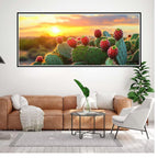 Cactus Diamond Painting Kit, Flower Diamond Art Kits for Adults Beginner 5D DIY Full Drill Round Rhinestone Gem Art Crafts for Adults with Complete Tools for Home Decor, Gifts 36 X 72 Inch -yym26035P
