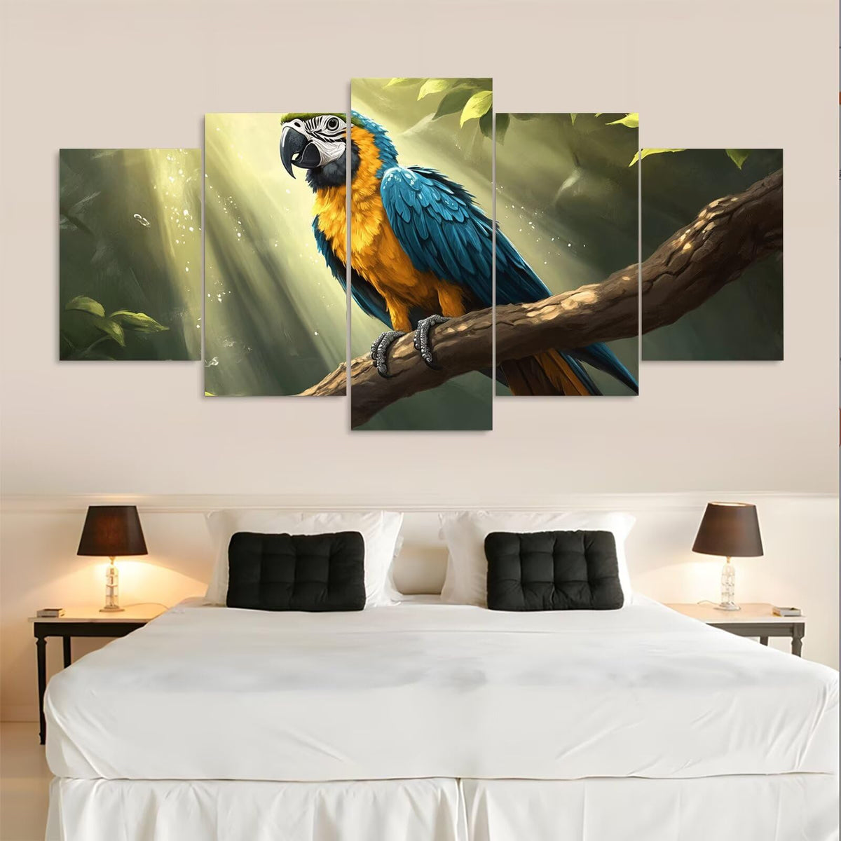 Diamond Painting Kit Bird Diamond Art Kits for Adults Animal Full Drill Diamond Dots Crystal Rhinestone Gems Arts and Crafts for Home Wall Decor Gifts for Women Teenage Girls 59x118in 5 Panel 0b-904