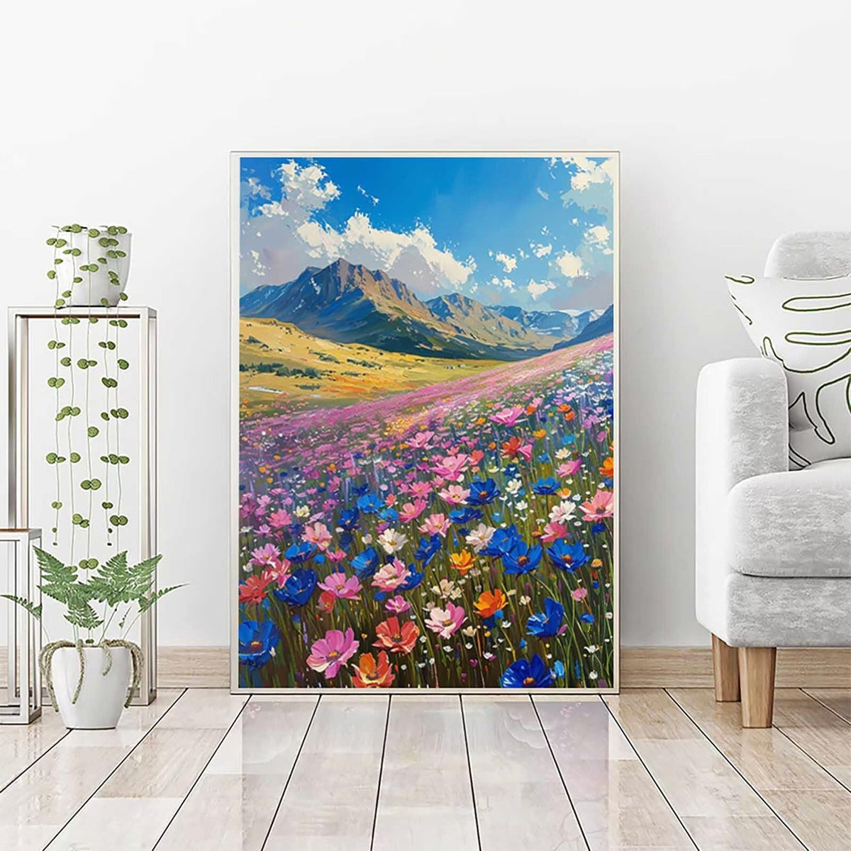 Diamond Art Grassland Diamond Painting Nature Dimond Art Painting for Adults Beginners, 5D Crystal Gem Crafts Mosaic Kits for Adults Hobbies for Women Gifts, Room Decor, 36 x 48 Inch Canvas -zjn250696