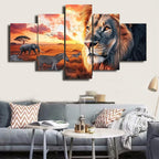 Diamond Painting Kit Animal Diamond Art Kits for Adults Landscape Full Drill Diamond Dots Crystal Gems Arts and Crafts for Home Wall Decor Gifts for Women Teenage Girls 59x118in 5 Panel 0b-1016