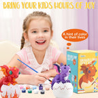 24 Packs Scratch Art Notebook+Sticky Hands+Stickers+Dragon Lamp Craft Kit