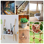 26/28/30mm Jute Twine Heavy Duty Jute Rope Natural Hemp Rope for DIY Arts Crafts Gardening Bundling Home Decorating Cat Scratching Post(30mm,50m/164ft)