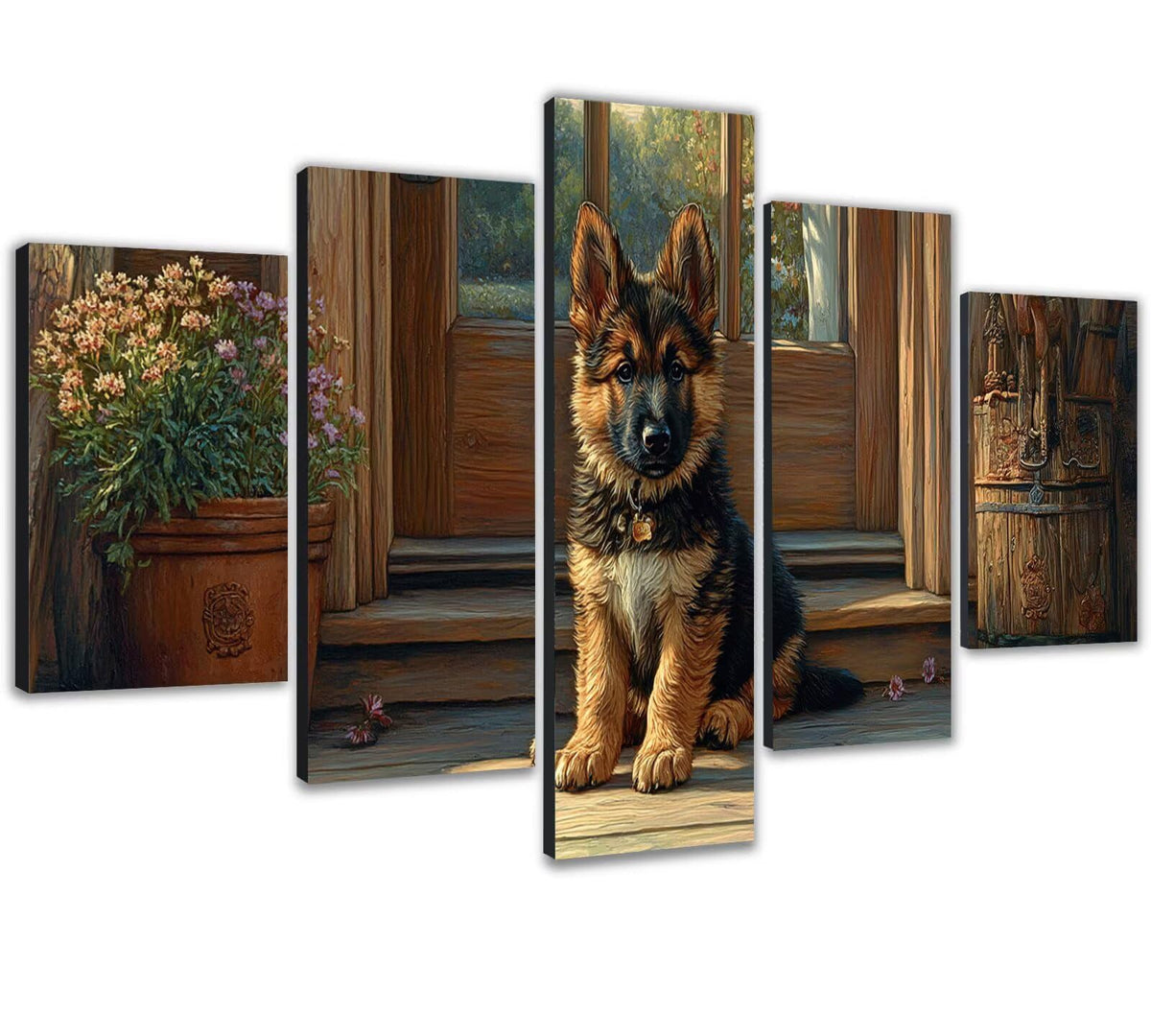Diamond Painting Kit Dog Diamond Art Kits for Adults Animal Full Drill Diamond Dots Crystal Rhinestone Gems Arts and Crafts for Home Wall Decor Gifts for Women Teenage Girls 59x118in 5 Panel 0b-552