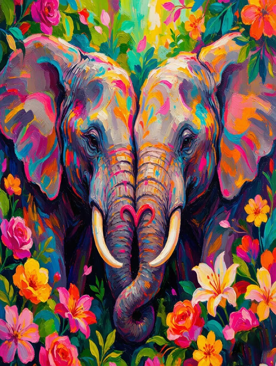 Diamond Painting Kit for Adults Animal Diamond Paintings 35x47 Inch 6-P4F4O