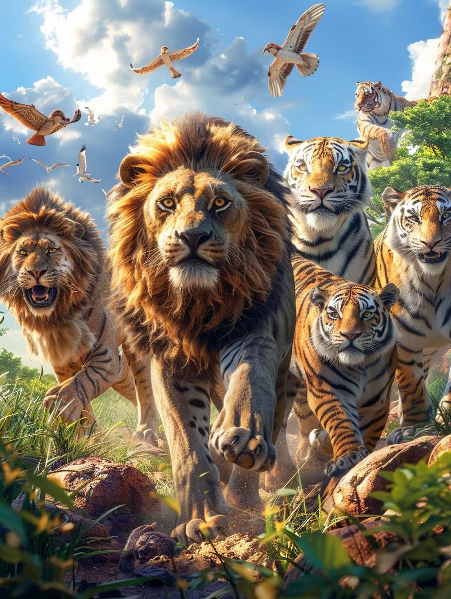 Animal 5D Diamond Art, DIY Diamond Painting Kits Plant, 36x48in 9-2668