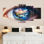 Diamond Painting Kit Fantasy Diamond Art Kits for Adults Eyes 2 Full Drill Diamond Dots Crystal Rhinestone Gems Arts and Crafts for Home Decor Gifts for Women Teenage Girls 59x118in 5 Panel 0b-1108