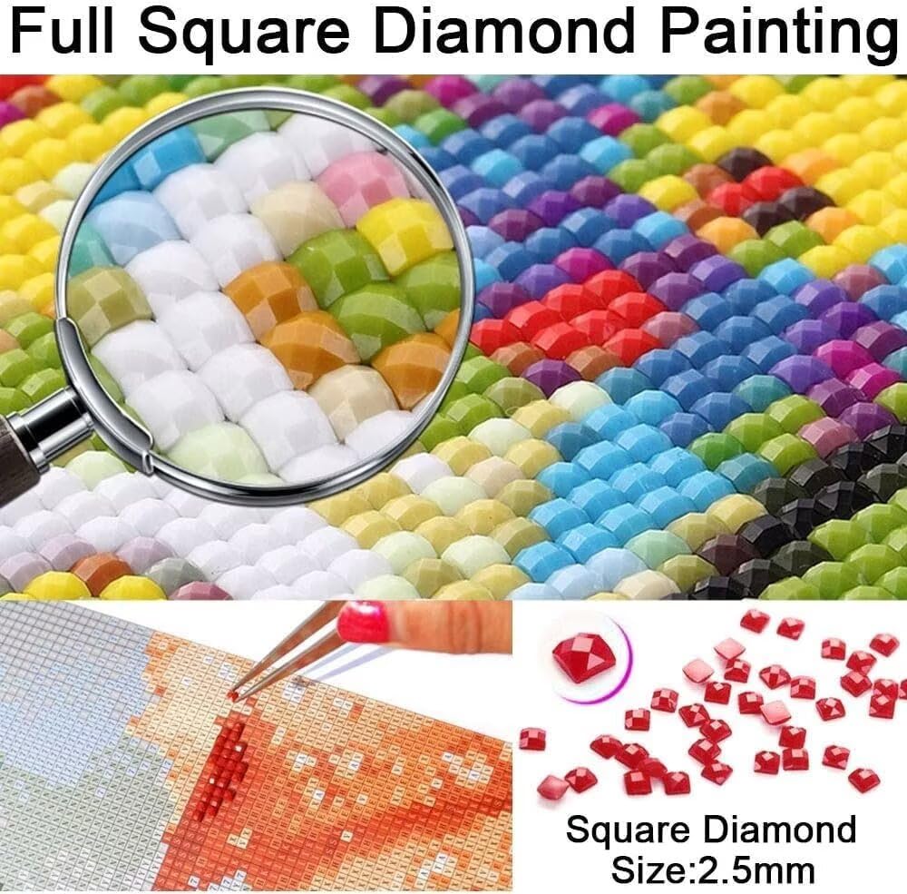 Diamond Painting Kit Adults Leopard Diamond Paintings 35x47 Inch 2-4YKR2