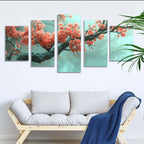 5 Pack Diamond Painting Kits Tree Plum Bossom Large Diamond Painting Kits for Adults, Crystal Gems Arts and Crafts, DIY Full Drill Embroidery Paintings for Home Wall Decor 250x150cm/100x60in q-6499
