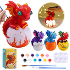 24 Packs Scratch Art Notebook+Sticky Hands+Stickers+Dragon Lamp Craft Kit