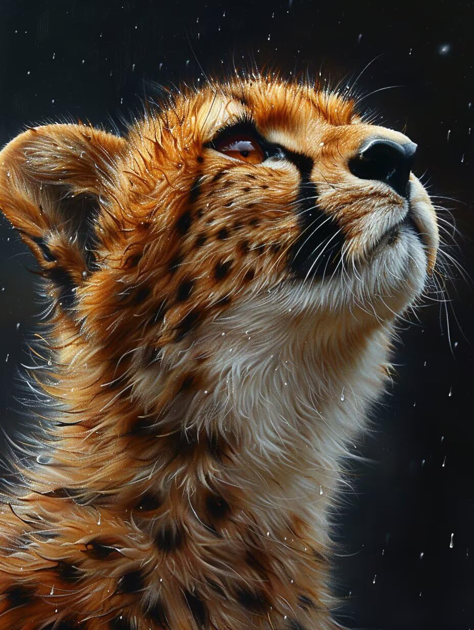 Diamond Painting Kit Adults Leopard Diamond Paintings 35x47 Inch 2-4YKR2
