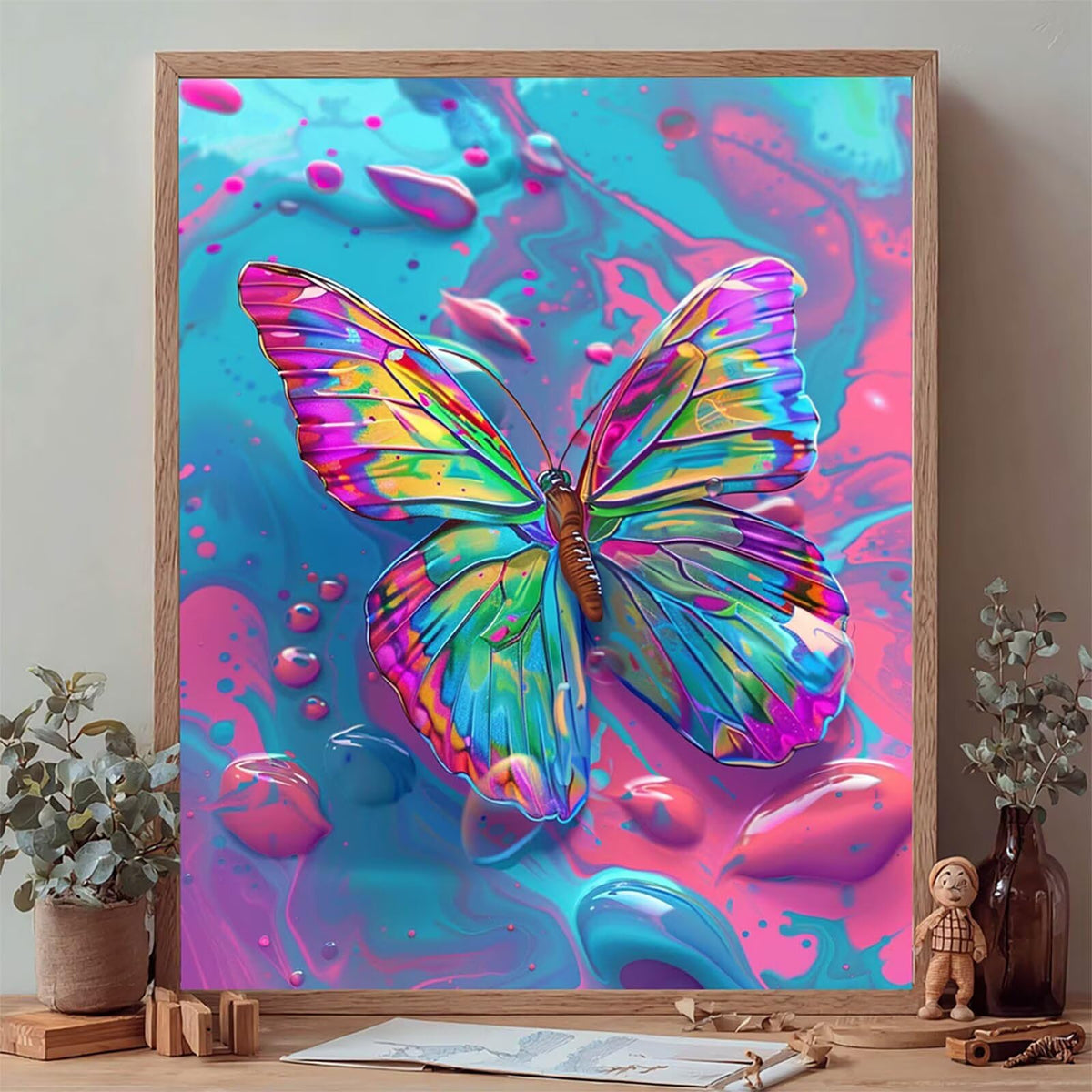 Diamond Art Kits for Adults Butterfly, 5D Diamond Painting 36x48in, F-3423