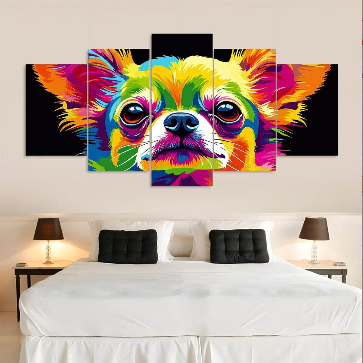 Diamond Painting Kit Animal Diamond Art Kits for Adults Dog Full Drill Diamond Dots Crystal Rhinestone Gems Arts and Crafts for Home Wall Decor Gifts for Women Teenage Girls 59x118in 5 Panel 0b-684