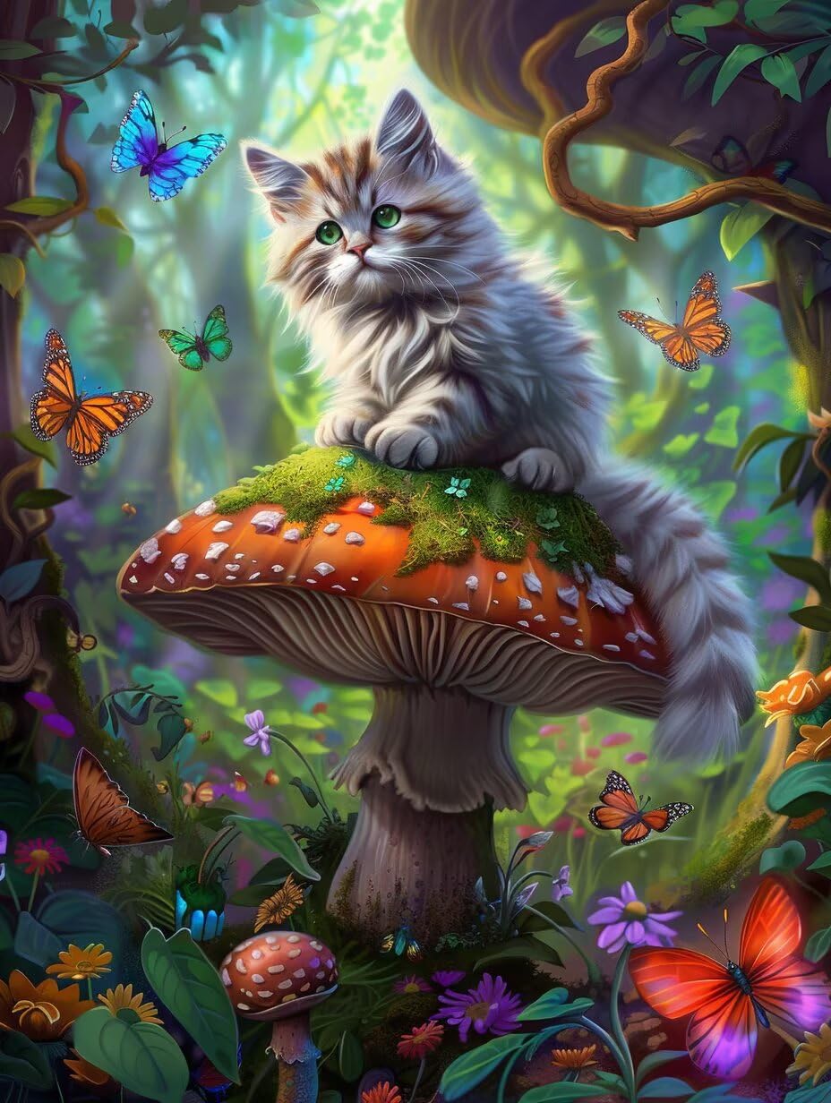 Diamond Art Kits for Adults Cat, 5D Diamond Painting 36x48in, T-6412