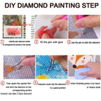 5 Pack Diamond Painting Kits Fruit Flower Large Diamond Painting Kits for Adults, Crystal Rhinestone Gems Arts and Crafts, DIY Full Drill Embroidery Paintings, Home Decor 250x150cm/100x60in q-2330