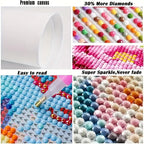 Cactus Diamond Painting Kit, Flower Diamond Art Kits for Adults Beginner 5D DIY Full Drill Round Rhinestone Gem Art Crafts for Adults with Complete Tools for Home Decor, Gifts 36 X 72 Inch -yym26035P