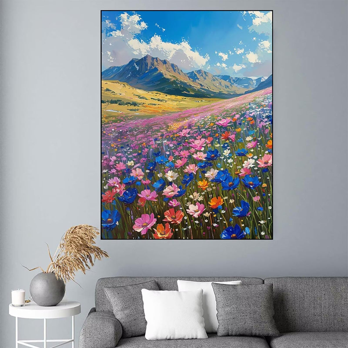 Diamond Art Grassland Diamond Painting Nature Dimond Art Painting for Adults Beginners, 5D Crystal Gem Crafts Mosaic Kits for Adults Hobbies for Women Gifts, Room Decor, 36 x 48 Inch Canvas -zjn250696
