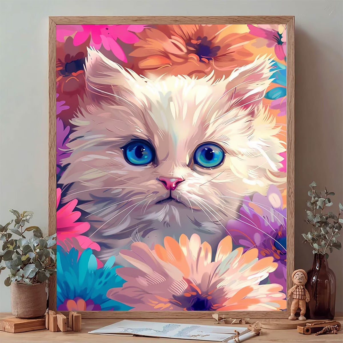 Diamond Art Kits for Adults Cat, 5D Diamond Painting 36x48in, V-1705