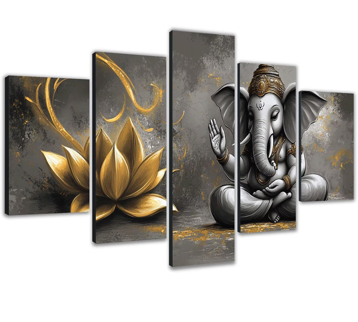 Diamond Painting Kit Flower Diamond Art Kits for Adults Religion Full Drill Diamond Dots Crystal Rhinestone Gems Arts and Crafts for Home Decor Gifts for Women Teenage Girls 59x118in 5 Panel 0b-1124