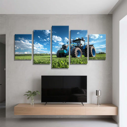 5 Pack Diamond Painting Kits Grassland Tractor Large Diamond Painting Kits for Adults, Crystal Gems Arts and Crafts, DIY Full Drill Embroidery Paintings for Home Wall Decor 300x180cm/120x78in q-9328