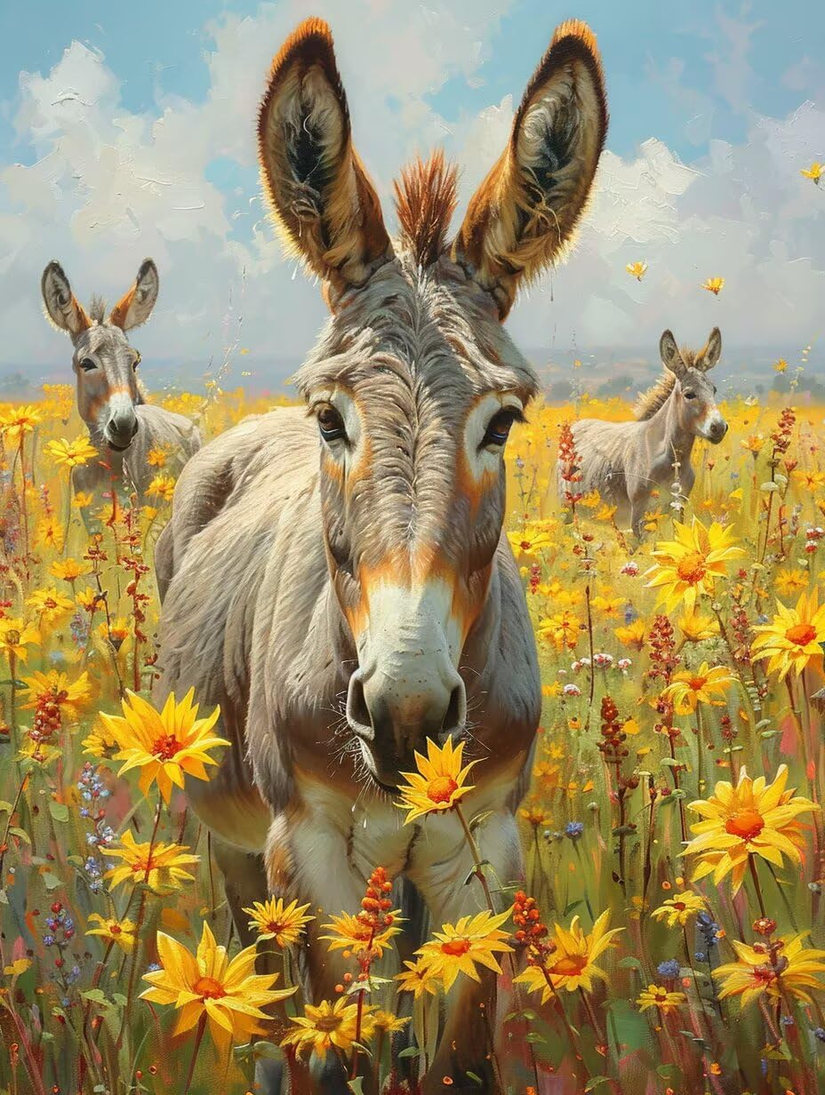 Animal 5D Diamond Art, DIY Diamond Painting Kits Plant, 36x48in I-2841